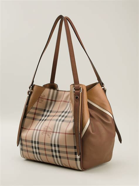 burberry small leather and house check tote bag|burberry large tote bag.